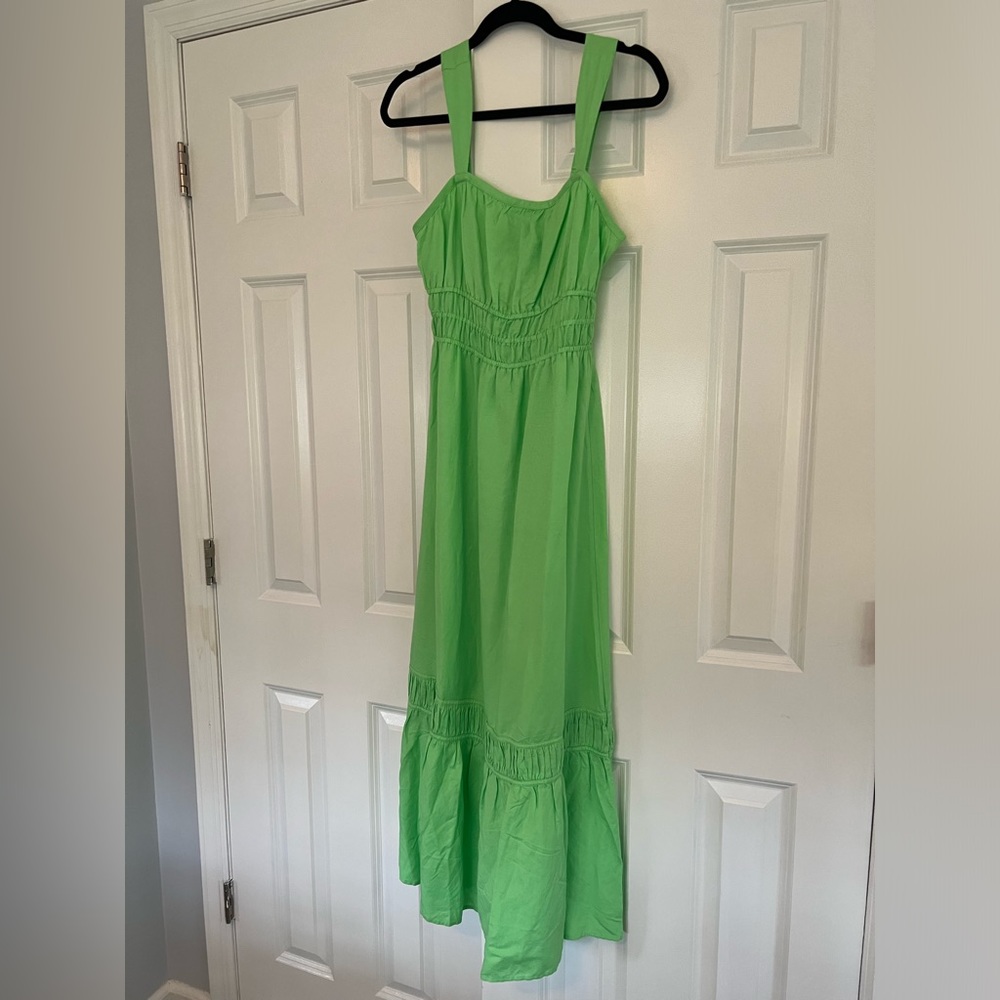 Midi Bright Green Dress